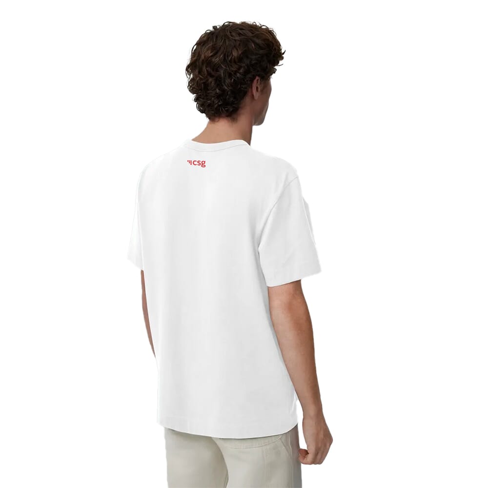 Fight Against It Greys and Blues Pima Unisex Round Neck T-shirt - White